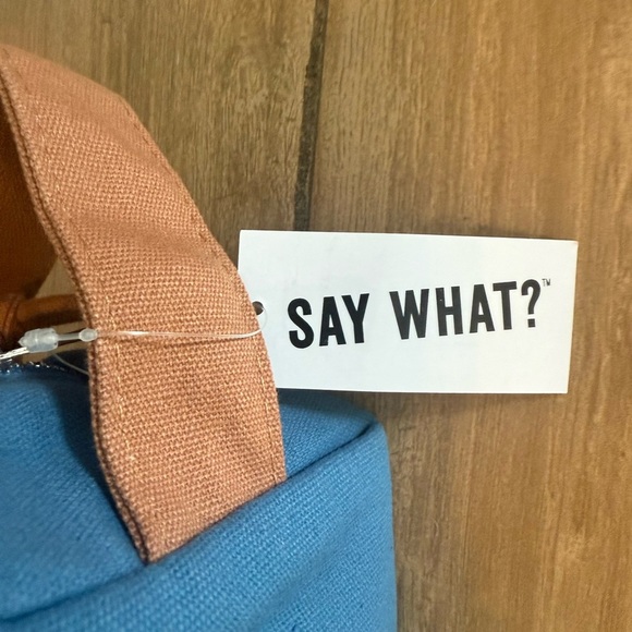 Blue and Tan Funny Dad Father Men's Travel Bag - Picture 4 of 5